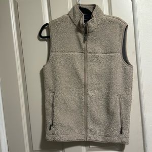 Vineyard Vines Men's Nantucket Teddy Sherpa Vest Size XS Brown